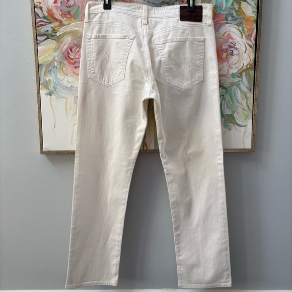 AG Adriano Goldschmied The Graduate White Pants Men’s 33x34 Cotton - Picture 7 of 12